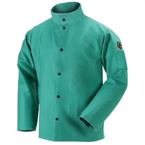 2Xl Green Welding Jacket Black Stallion