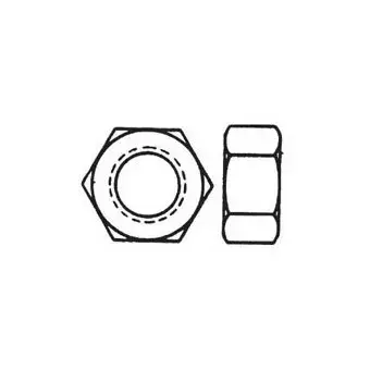 Powers 3/8" Plain Hex Nut 