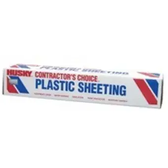 Husky 8 Mil 20 Ft x 100 Ft Clear Poly