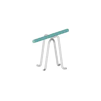 5" Plastic Dipped High Chair