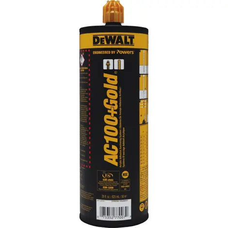 Powers Fasteners Ac100+ Gold 28Oz Vinylester Injection Adhesive Anchoring System