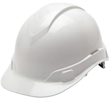 Pyramex Ridgeline 4-Point Standard Ratchet White Hard Hat