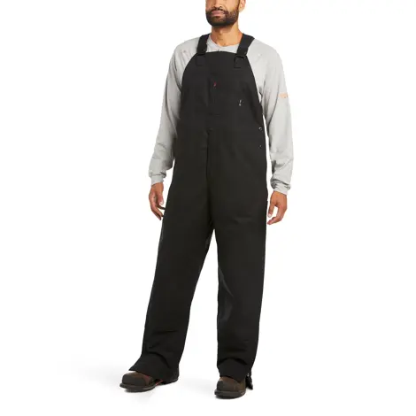 Ariat Mens Large Waist Size 32 Black Flame Resistant Insulated Overall 2.0 Bib