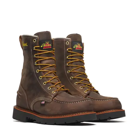 Thorogood 1957 Series Mens Size 9 Crazy Horse 8" Waterproof Moc Toe Work Boot with MAXWear 90