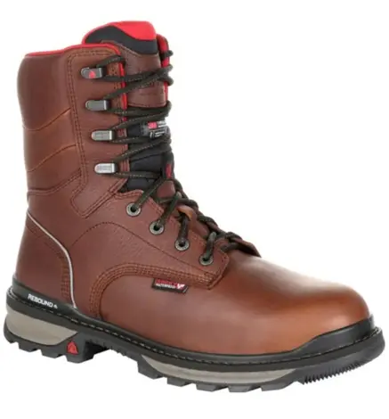 Rocky Rams Horn Mens Size 12D Brown Pull-On Work Boot