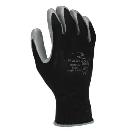 Med Smooth Nitrile Palm Coated Glove Radians