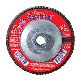 United Abrasives Sait 60G 4-1/2" 5/8-11 Ovation Flap Disc