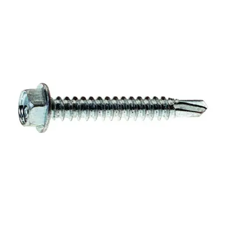 Grip-Rite Pro-Twist #8 x 1" Zinc Plated Hex Washer Head #2 Self Drilling Screw 8000/box