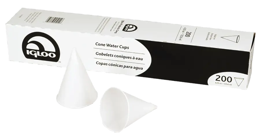 White Cap | Igloo 4.5 oz. Rolled Rim Paper Cup