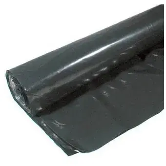 4 mil 24' x 100' Black Polyfilm Visqueen Plastic Sheeting