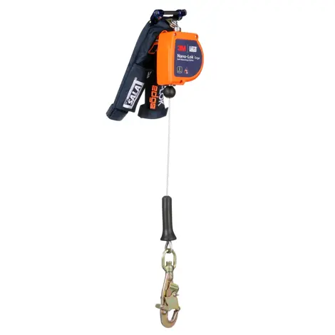 3M DBI-SALA Nano-Lok Edge Personal Self-Retracting Lifeline with 8' Galvanized Cable