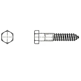 3/8" X 2" Zinc Plated Lag Screw