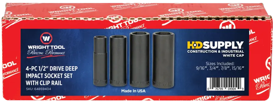 White Cap | Wright Tool 4 Piece 1/2