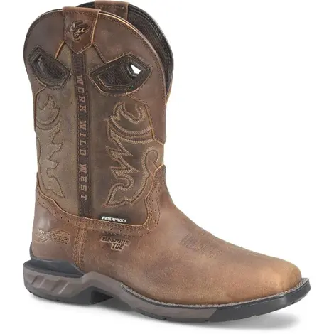 Double H Phantom Rider Series Size 9D Brown 11" Waterproof Wide Square Composite Toe Boot