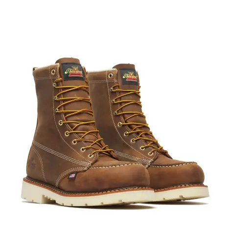 Thorogood American Heritage Mens Size 12D Crazy Horse 6" Moc Toe Boot with MAXWear 90