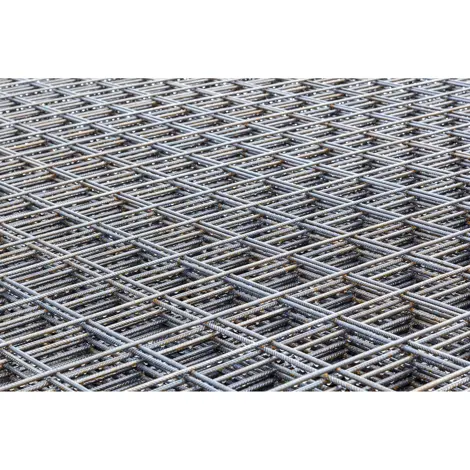6 in x 6 in, W1.4 10 ga, 8 ft x 15 ft, Steel, Mesh Mat