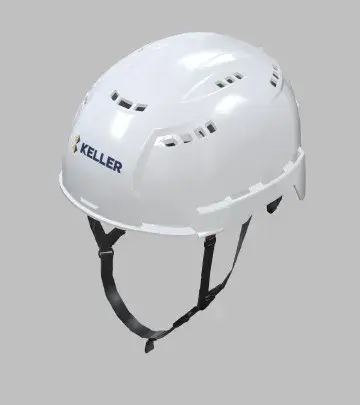 Milwaukee White BOLT Type 2 Class C Vented Safety Helmet with Keller Logo