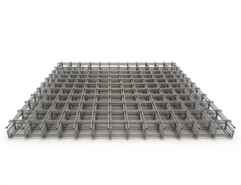 6 in x 6 in, W1.4, 5 ft x 10 ft, Steel, Mesh Mat