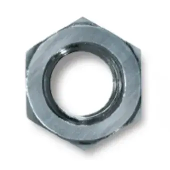Powers 1/4-20 Grade 5 Fin Hex Nut. Z/P