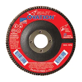 United Abrasives Sait 80G 4-1/2" 7/8" Ovation Z Flap Disc