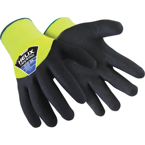 HexArmor Helix Series 2059 18G A4 3/4 Cold Weather Sandy Nitrile Dip Acrylic Lined Winter Glove, X-Large (10)