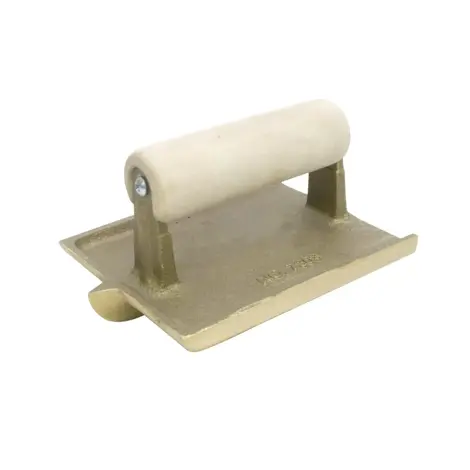 Marshalltown Trowel Company Marshalltown 6" x 4-1/2" 3/8" Radius 7/8" Wide 3/4" Deep Bronze Groover Wood Handle