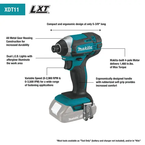 Makita 18V Compact Lithium-Ion Cordless Impact Driver (Tool Only)
