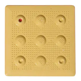 AccessTile 36" x 60" 2.35" Dome Spcg FEDERAL YELLOW Surface Applied