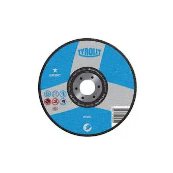 4-1/2"X1/4"X7/8" Type 27 Tyrolit Abrasives Basic Depressed Center Wheel For Grinding Diamond Products