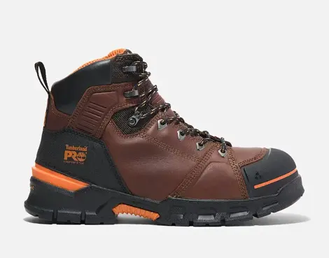 Timberland PRO Mens Size 10.5M Brown Endurance EV 6" Waterproof Comp-Toe Work Boot