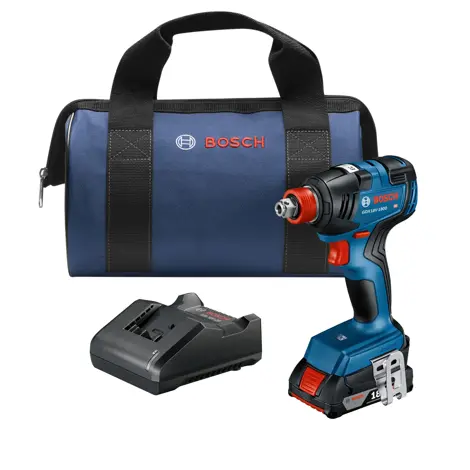 Bosch 18V Two-in-One 1/4" and 1/2" Bit/Socket Impact Driver/Wrench Kit with Standard Power Battery (2.0 Ah)