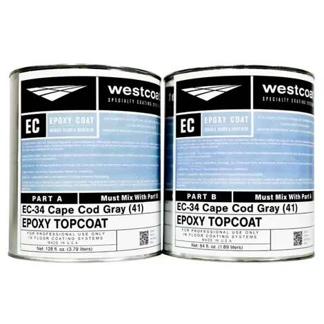 Westcoat EC-34 Cape Cod Gray 1.5 gal. Epoxy Topcoat
