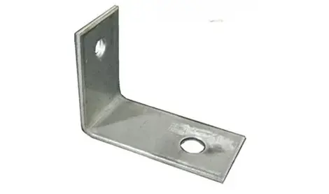 Weston Company 1-1/4" x 2" Stainless Steel L Stone Anchor with 2 in. Bend with Hole