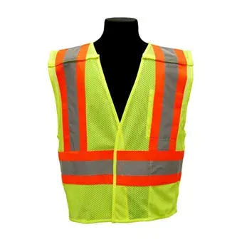 Kishigo XL Lime Contrasting Mesh Breakaway Vest