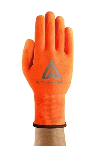 Activarmr Hi-Viz Reflective And Protective Gloves In Orange
