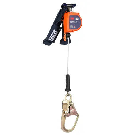 3M DBI-SALA Nano-Lok Edge Personal Self-Retracting Lifeline with 7.3' Galvanized Cable