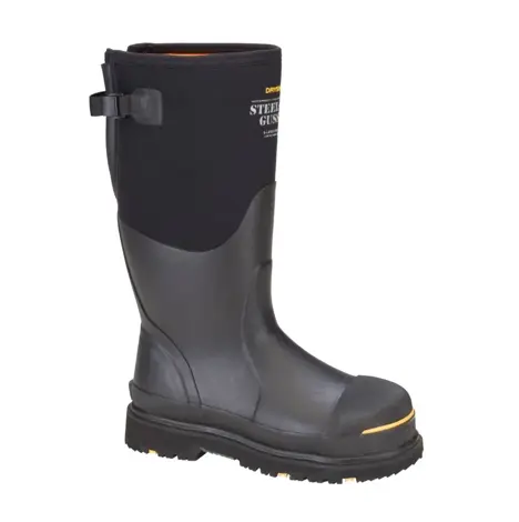 Dryshod Mens Size M11 Black/Yellow Steel-Toe Gusset Boot