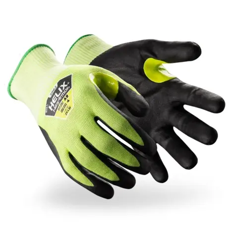 HexArmor Helix 3062 18G A9 HPPE/Steel/Tungsten Ultra Thin Foam Nitrile Palm Dipped Glove, X-Large (10)