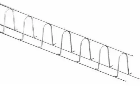 Meadow Burke 5' x 4" Metal Continuous High Chair Upper Beam Bolster