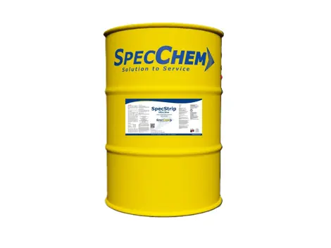 SpecChem SpecStrip Ultra Blue 55 gal Drum Amber A Premium Blue Reactive Form Release Agent