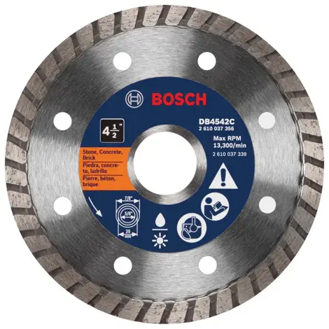 4-1/2" General Purpose Turbo Diamond Blade Bosch