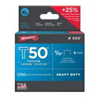 5/16" T50 Staples 1250/Pk Arrow