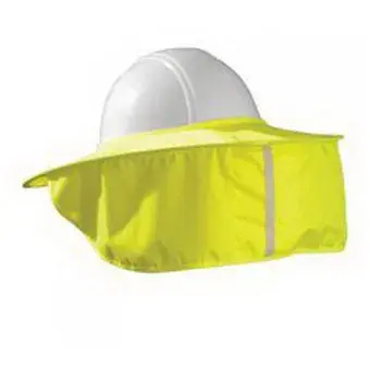 White Cap | Occunomix Stow-Away Hard Hat Shade - Hiviz Yellow