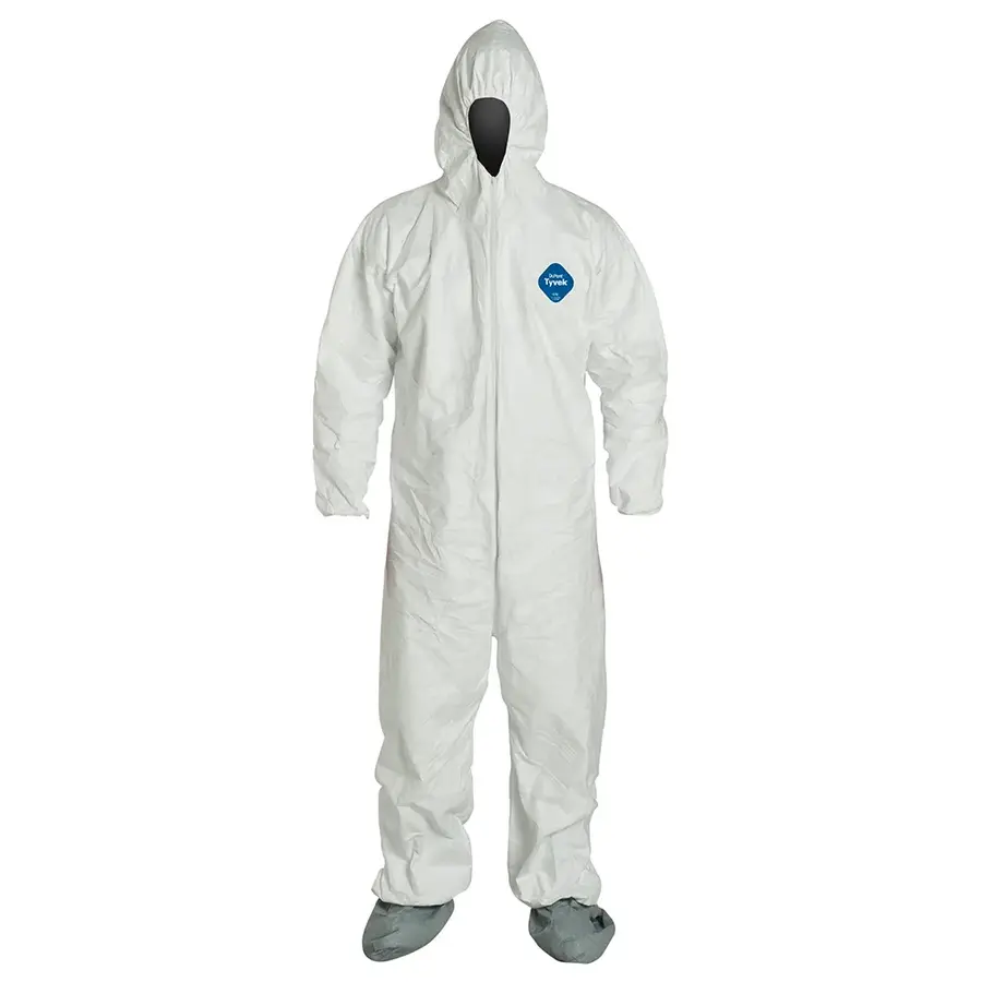 White Cap | DuPont Company 2XL Coveralls with Respirator, Hood
