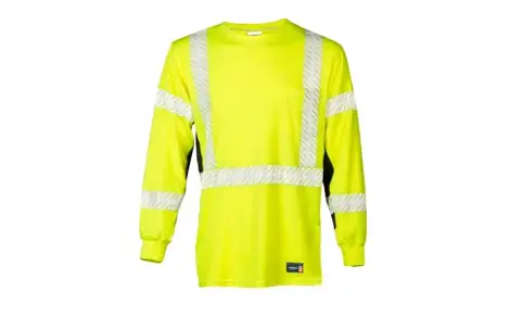 Kishigo XL-Tall Lime Flame-Resistant Long Sleeve T-Shirt