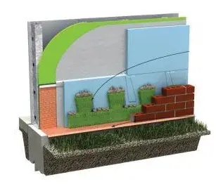 Advanced Building Products 2" Mortar Break Dt Green Dovetail Mortar Deflection