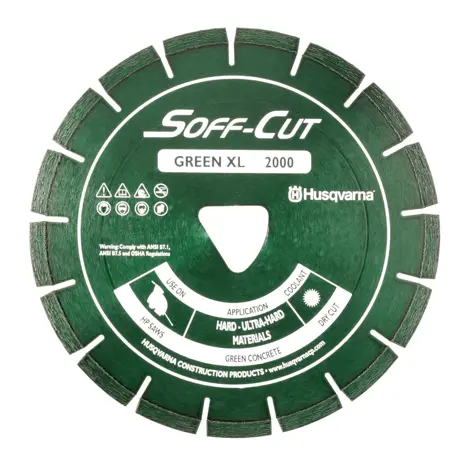 Husqvarna 6" x .095 Green Soff-Cut Diamond Blade