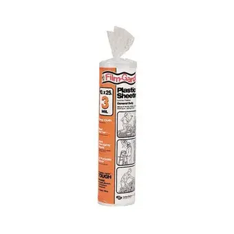 6 mil 10' x 25' Clear Polyfilm Visqueen Plastic Sheeting